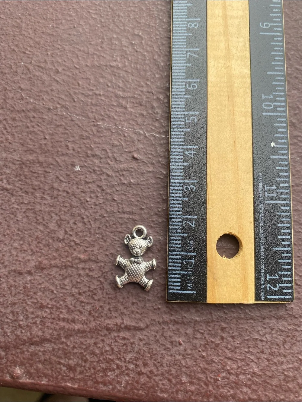 6 Piece Tibetan Silver Teddy Bear Charms / Pendants for DIY Jewelry Making